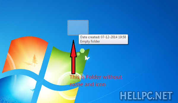 Create or Make Invisible Folder in Windows