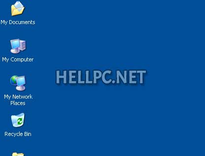 Desktop icons in Windows XP