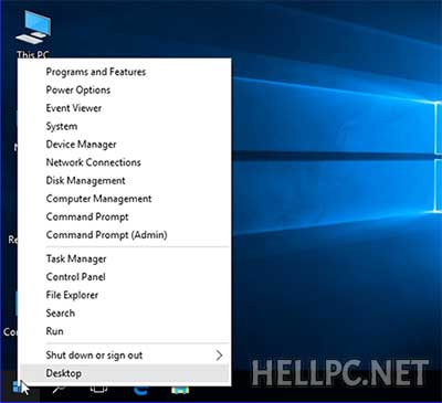 Alternate Start menu feature in Windows 10