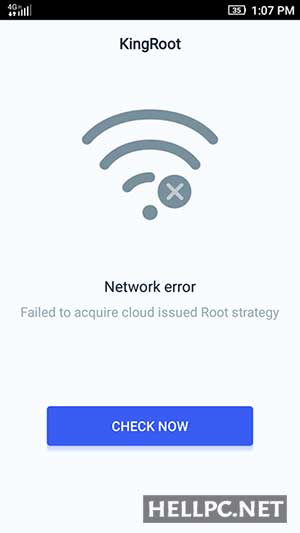 Root Failed - Network Error - Root Android Phone without PC