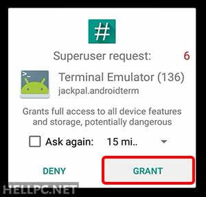 Grant Root Access to Terminal App to View Saved Wi-Fi Passwords in Android