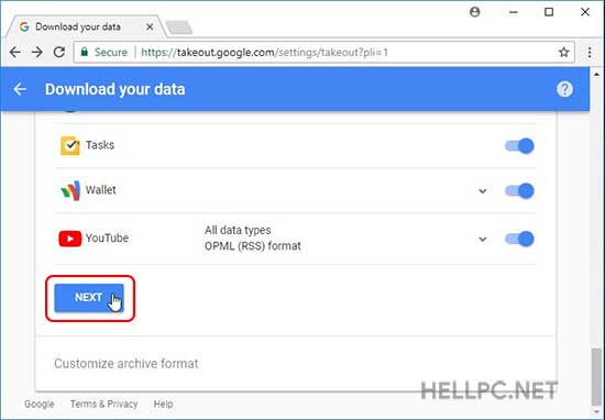 Google knows - download your data from google