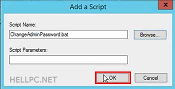 Click Add to add this Script to Startup
