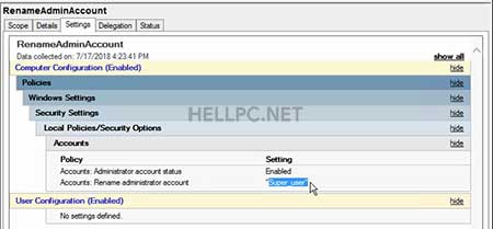Check Policy Settings in GPO Console