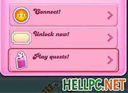 Tap on Play Quests option