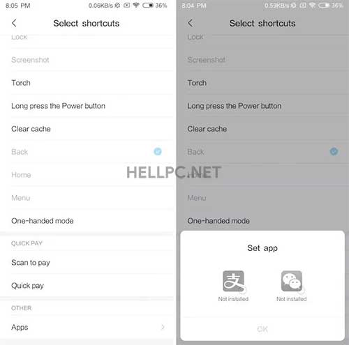7 Quick Pay Shortcut In Quick Ball - MIUI 10 Features