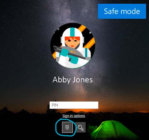 Windows Hello PIN in Safe Mode - Windows 10 version 2004, May 2020 update 20H1