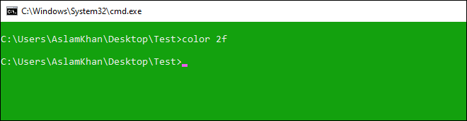Change Command Prompt Text And Background Color