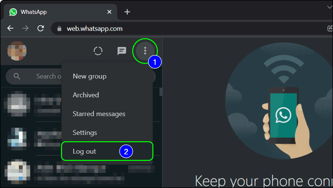 Logout Whatsapp Web After Chatting
