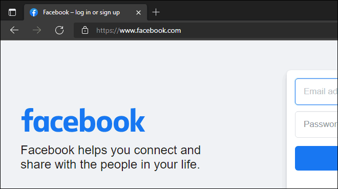 Open Facebook in Browser