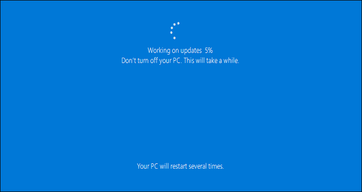 Windows 10 working on updates