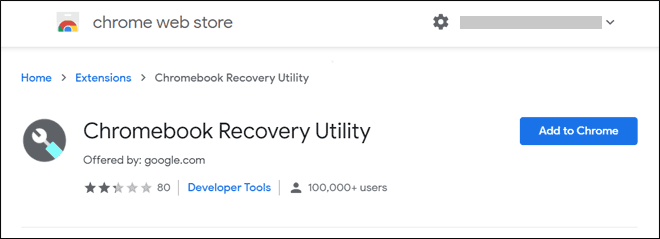 Add Chromebook Recovery Utility Extension To Chrome Browser