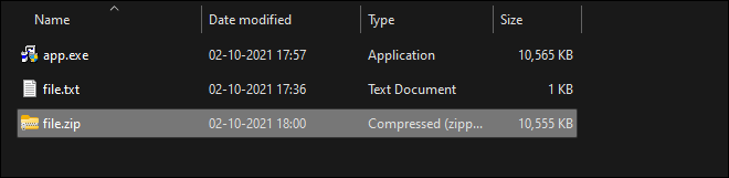 All Files Compressed Into A Single Zip File - hide files in image using command prompt