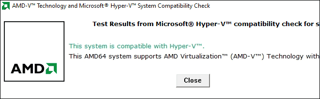 Amd V Hyper V Detection Utility This System Is Compatible With Hyper V