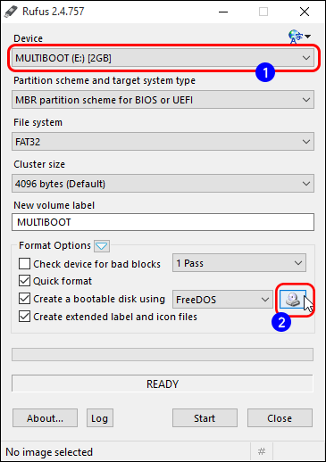 Click Disk Drive Icon To Browse For Eset Sysrescue Iso File