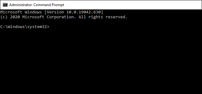 Command Prompt Window