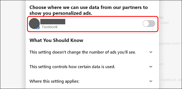 Disable Personalized Ads In Facebook