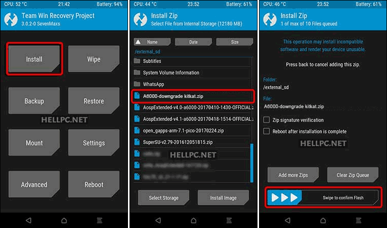Downgrade And Install Kitkat Recovery In Lenovo A6000 Plus Phone