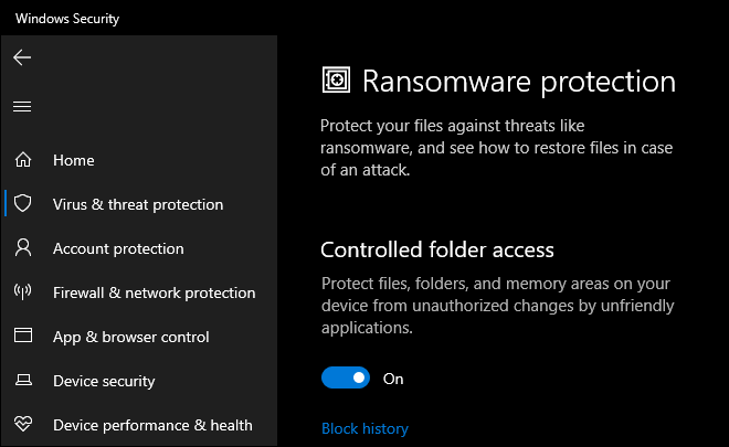 Enable Controlled Folder Access To Protect Your Windows 10 From Ransomware Attack