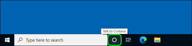 Launch Cortana From Task Bar Button