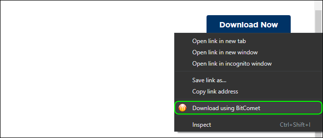 Right Click And Select Download Using Bitcomet