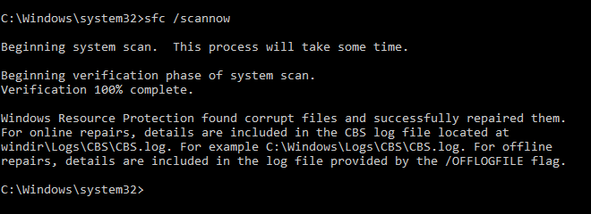Run Sfc Command To Fix Corrupt File Issues In Windows 10
