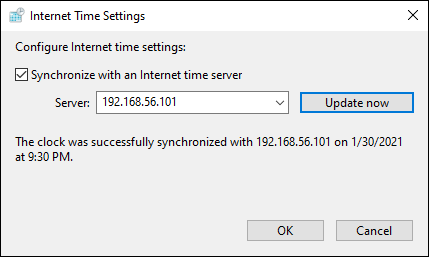 Synchronize Time With The Time Server We Just Created Make Your Pc A Time Server