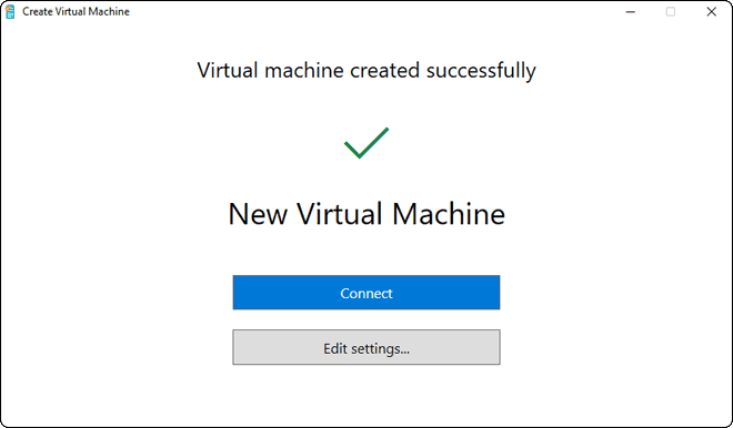 Virtual Machine Created Successfully Using Quick Create Option