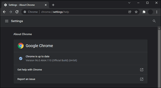 Keep Google Chrome Updated