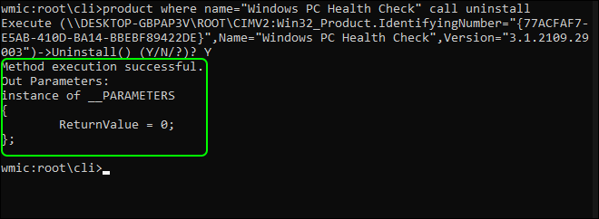 Method Execution Successful With Return Value Zero