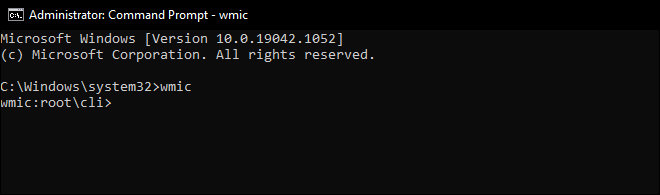 Type Wmic In Command Prompt And Press Enter To Enter Wmic Prompt