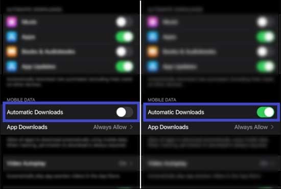 Enable Automatic Downloads To Enable Auto Download Of Purchased Apps