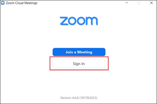 Open Zoom App On Your Computer And Click On Sign In - Use Zoom for video conferencing