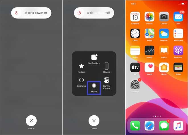 Tap On Assistivetouch And Select Home Button To Clear Ram On Iphone 12