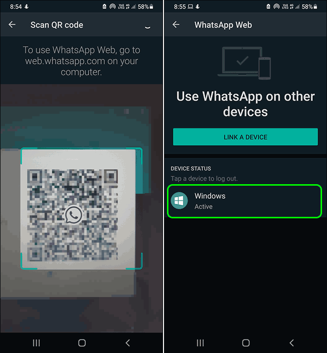 Scan Qr Code Using Whatsapp To Link Whatsapp On Pc With Your Phone