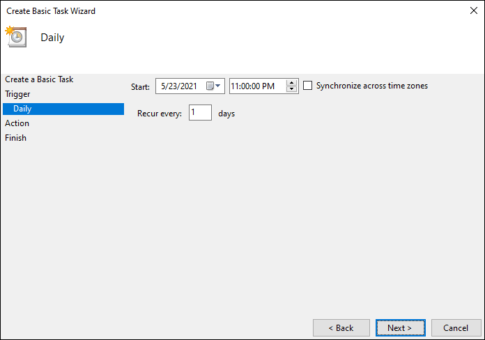 Set The Time To Schedule Automatic Shutdown In Windows 10