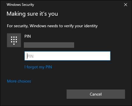 Confirm Your Pin