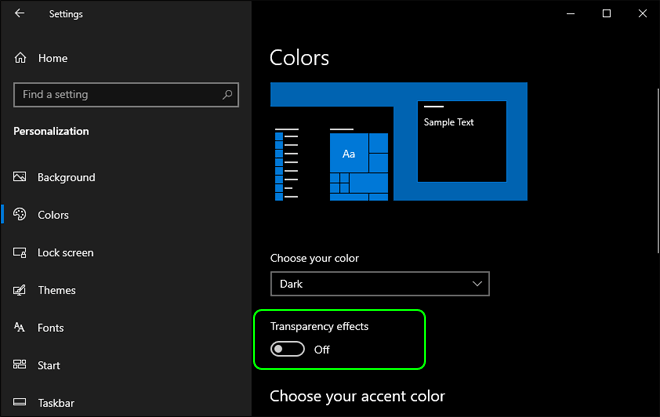 Disable Transparency Effects In Windows 10 To Improve Performance And Make It Fast