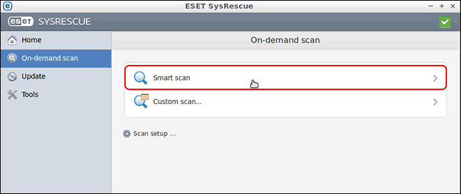 Update Antivirus Definitions And Select On Demand Scan