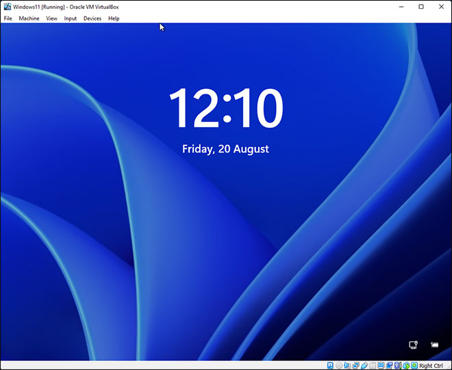 Windows 11 Running On Virtualbox Vm