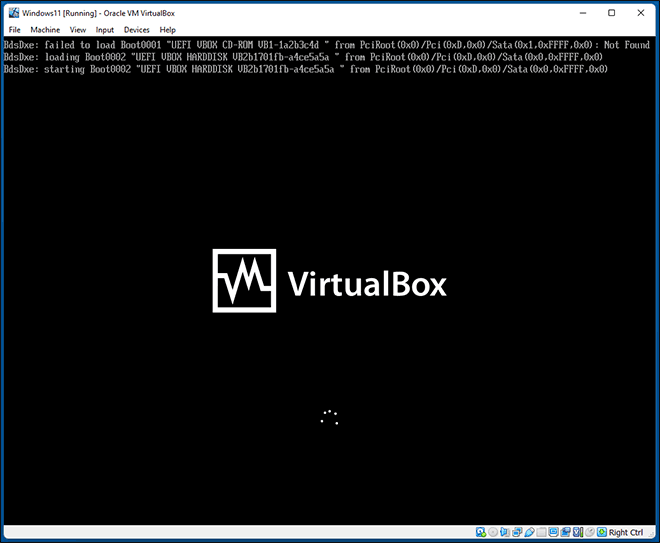 Windows 11 Vm Will Start In Virtualbox