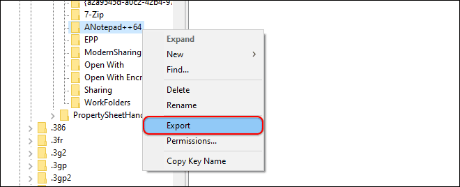Export The Registry Key Before Deleting It