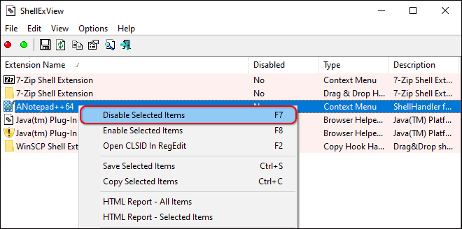 Right Click And Select Disable Selected Items To Remove Them From Right Click Menu To Customize It