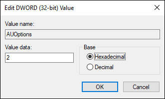 Set The Dword Value To 2 To Notify For Download And Auto Install
