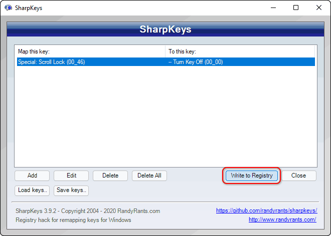 remap keyboard windows 10 registry