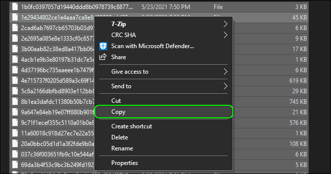 Copy All Files From Spotlight Wallpapers Folder In Windows 10