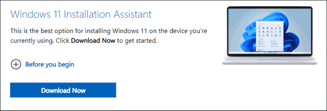 Download Windows 11 Installation Assistant To Upgrade Your Pc
