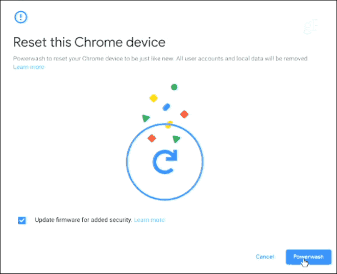 Powerwash Chromebook And Revert To Factory Settings