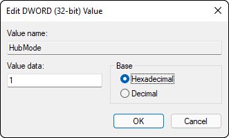 Set Hubmode Dword Value To 1 To Remove Quick Access Option From File Explorer