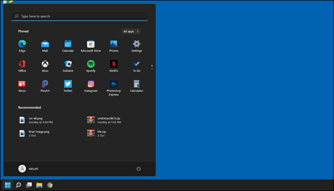 Taskbar Alignment Changed To Left On Windows 11